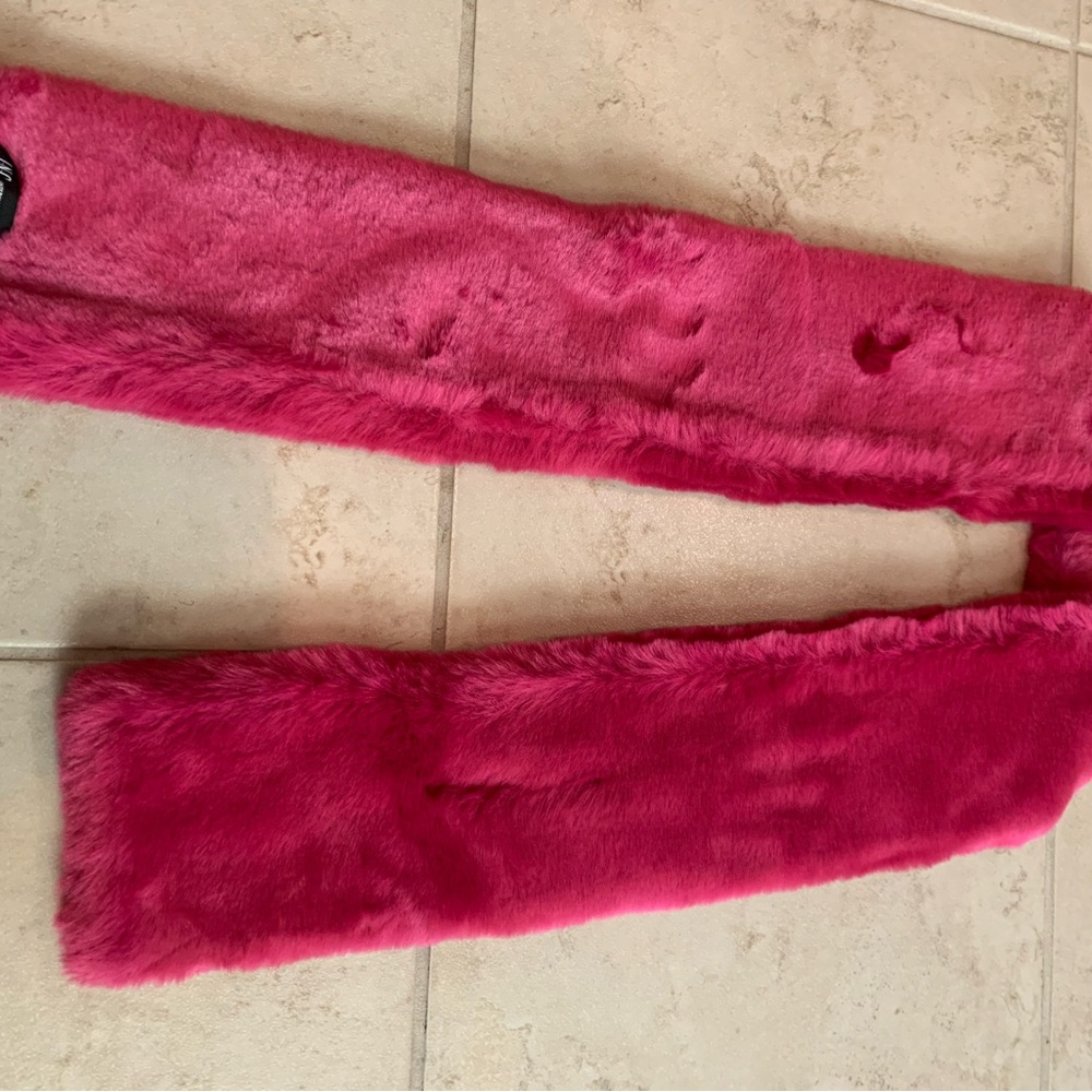 Faux fur wrap scarf
